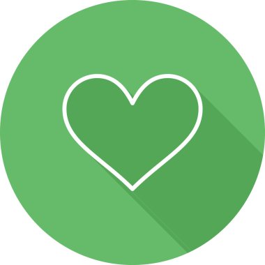 kalp simgesi, web basit illüstrasyon