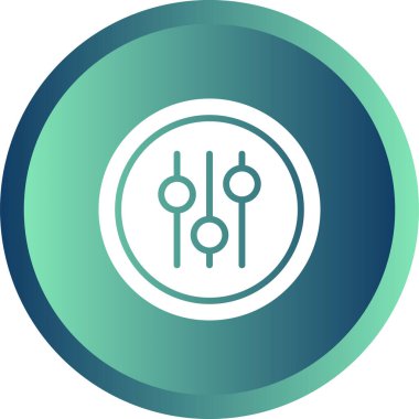 Ses ekolayzer simge vektör çizim