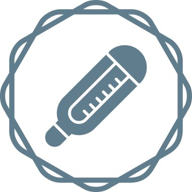 termometre simgesi tasarım, vektör çizim 