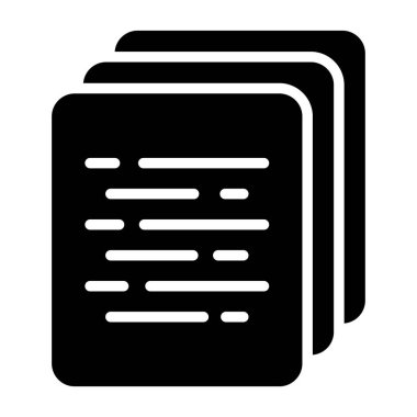 belge sayfa simgesi, vektör illüstrasyonu basit tasarım