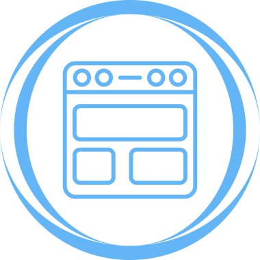 tarayıcı web simgesi, vektör illüstrasyonu 