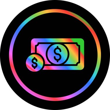 Para için. Web simgesi basit illüstrasyon