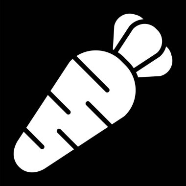 Havuç. Web simgesi basit illüstrasyon