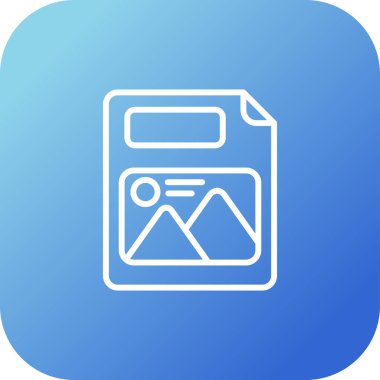 Resim dosyası. Web simgesi basit illüstrasyon