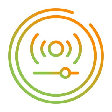 Canlı yayın simgesinin vektör illüstrasyonu