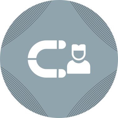 Müşteri edinme simgesi, vektör illüstrasyonu