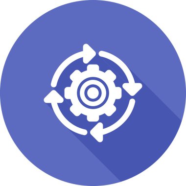 Devamlı Bütünleşme simgesi vektör illüstrasyonu