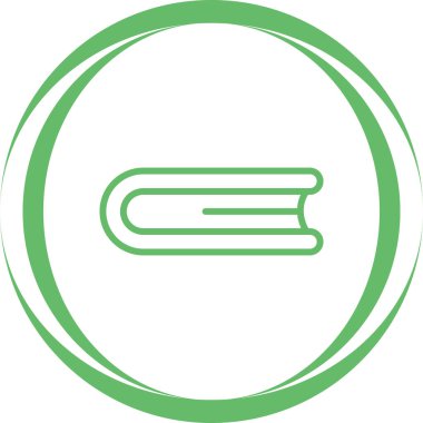 Kapalı Kitap. simge vektör illüstrasyonu