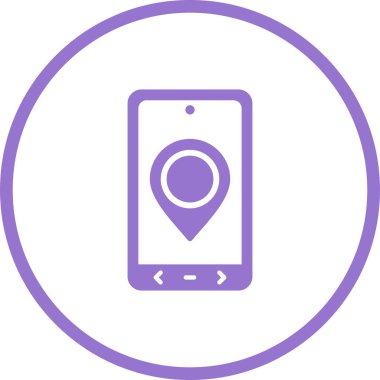 Konum simgesinin vektör illüstrasyonu