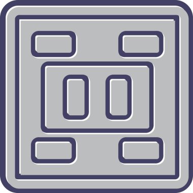 Soket simgesi tasarımı, vektör illüstrasyonu