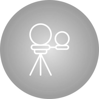 Heliograf. Web simgesi basit illüstrasyon 