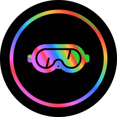 Gözlükler. Web simgesi basit illüstrasyon
