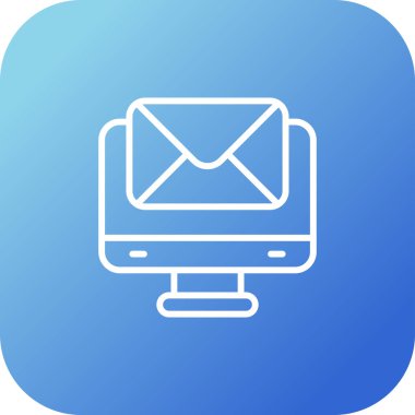 E- posta simgesinin vektör illüstrasyonu