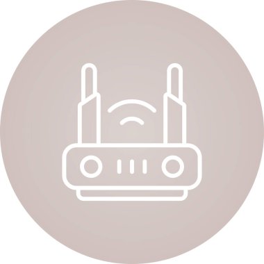 router vektör simgesi, tasarım taslağı 
