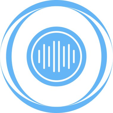 Ses Spektrumu simgesi, vektör illüstrasyonu 