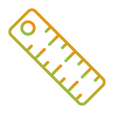 Cetvel web simgesi, vektör çizim