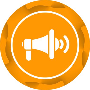 Genel Adres Sistemi Web simgesi vektör illüstrasyonu 