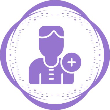 doktor simgesi, vektör illüstrasyonu basit tasarım