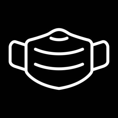 Maske simgesinin web illüstrasyonu