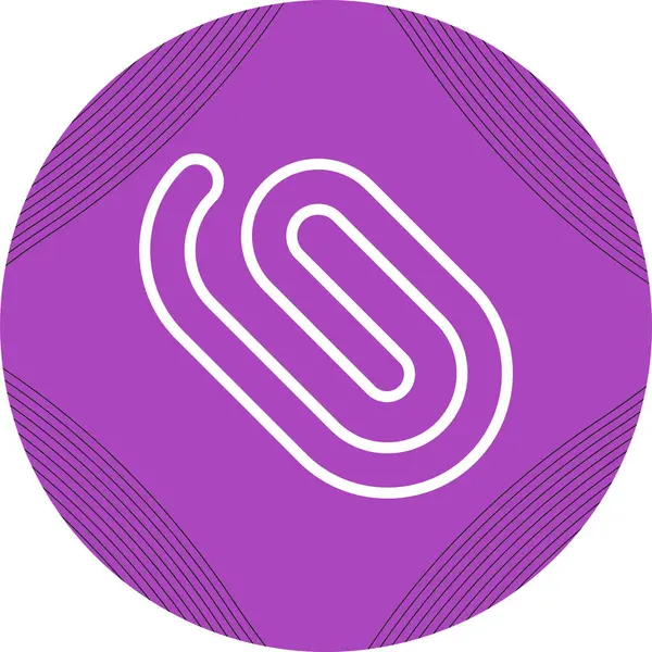 paper clip icon, vector illustration simple design