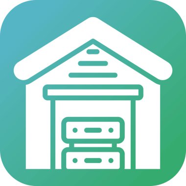 Veri Deposu Web simgesi basit illüstrasyon