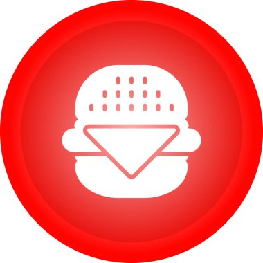 Burger besin simgesinin vektör illüstrasyonu