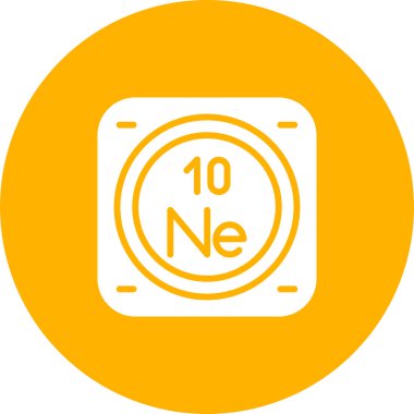 Neon kimyasal işaret simgesi, web illüstrasyonu