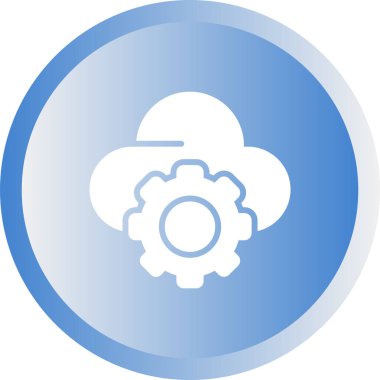 Bulut simgesi vektör illüstrasyonu