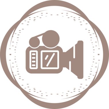 Video kamera simgesi vektör çizim 