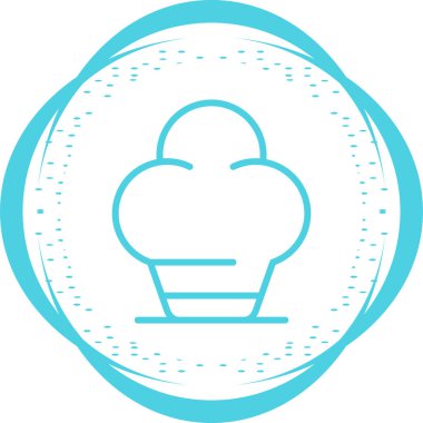 Şef Şapka web simgesi, basit vektör illüstrasyonu