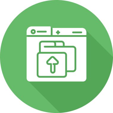 Dosya simgesi, vektör illüstrasyonu yükle