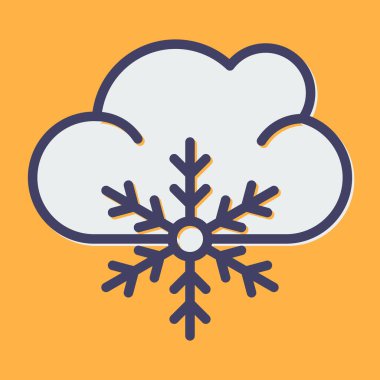 Bulut simgesi vektör illüstrasyonu