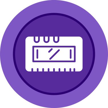 Lcd ekran simgesi, vektör illüstrasyonu basit tasarım