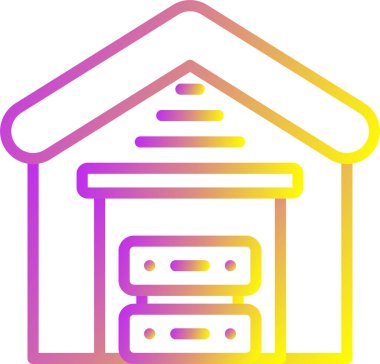 Veri Deposu Web simgesi basit illüstrasyon