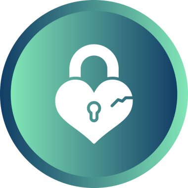 asma kilit simgesi, vektör illüstrasyonu basit tasarım