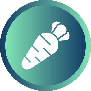 Havuç. Web simgesi basit illüstrasyon