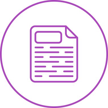 Sayfa Yüzleşmesi simgesinin vektör çizimi