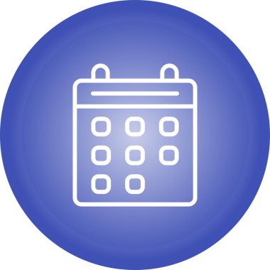 vektör Takvimi Simgesi illüstrasyonu   