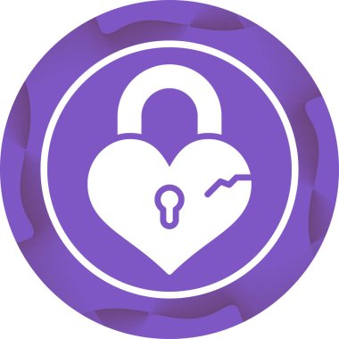 asma kilit simgesi, vektör illüstrasyonu basit tasarım