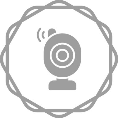 Beyaz Arkaplanda Bebek İzleyici Vektör Simgesi