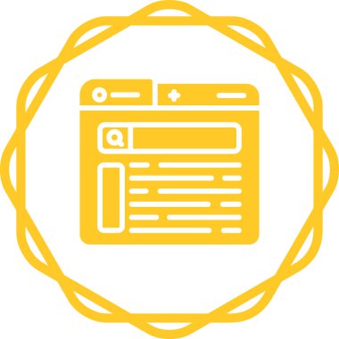 Ara. Web simgesi basit tasarım