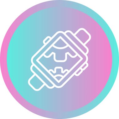 Modern Smartwatch simgesinin vektör çizimi    