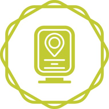 konum pin simgesi vektör illüstrasyonu 