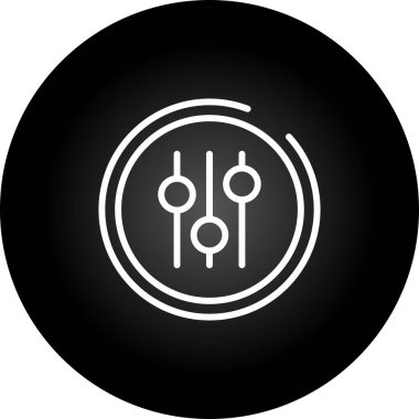 Ses ekolayzer simge vektör çizim