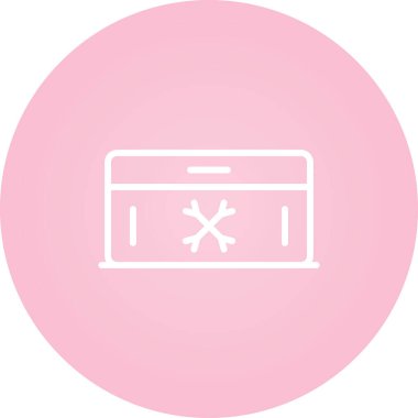 Dondurucu simgesi, vektör illüstrasyonu basit tasarım