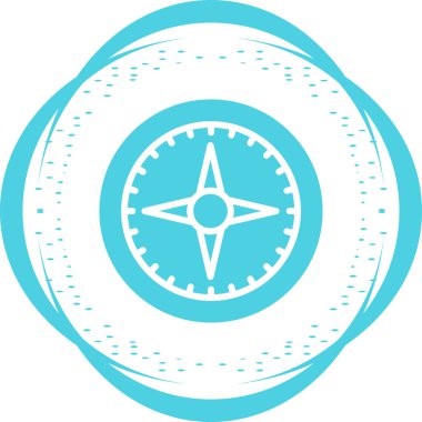 pusula simgesi web basit illüstrasyon
