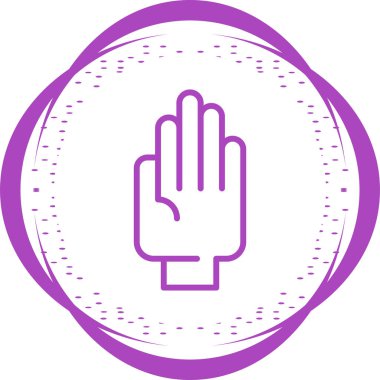 el simgesi, vektör illüstrasyonu basit tasarım