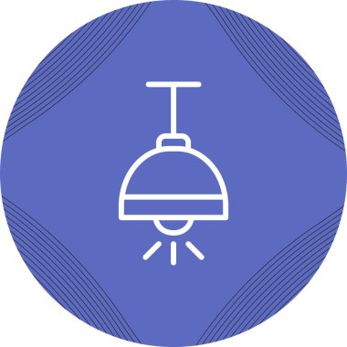 tavan lambası web simgesi, basit vektör illüstrasyonu