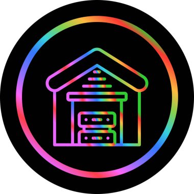 Veri Deposu Web simgesi basit illüstrasyon