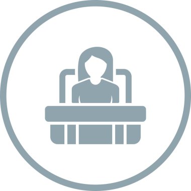 Yönetici seo modern simgesinin vektör illüstrasyonu